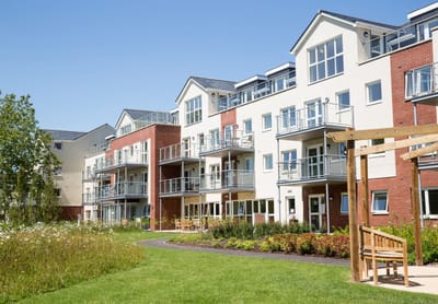 Exterior view of the retirement living facility