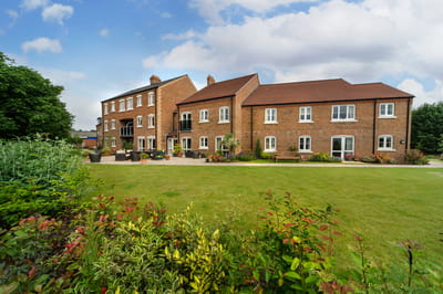 Exterior view of a retirement living facility.