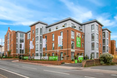 Exterior view of the Savoy House retirement living facility