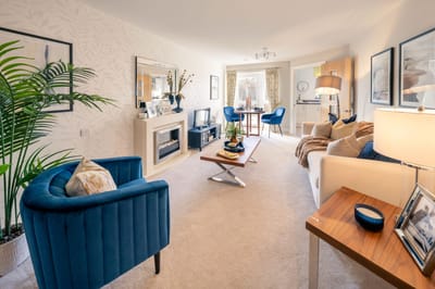 Cozy common living area with modern furnishings