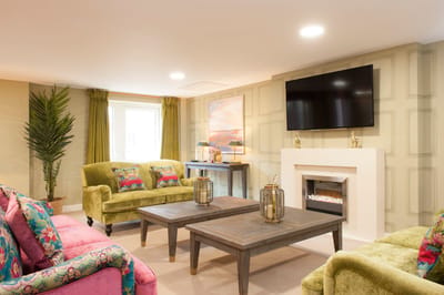 Comfortable living room with stylish decor