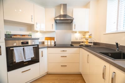 Modern kitchen interior with sleek appliances