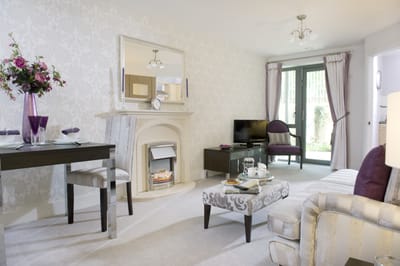 Interior of a comfortable retirement living room