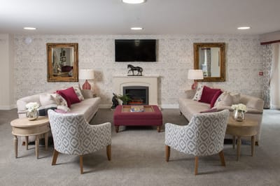 Cozy common area with stylish seating and decor