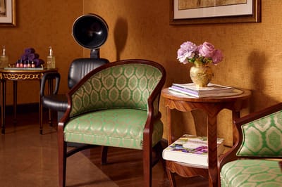 Interior decor of a cozy lounge area