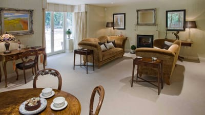 Cozy common area with comfortable seating and decor