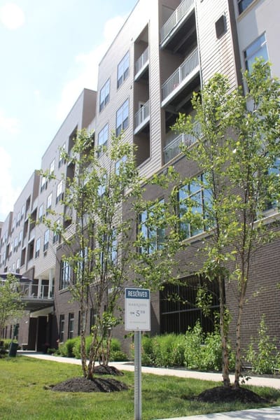 Exterior view of the Harrison on 5th building
