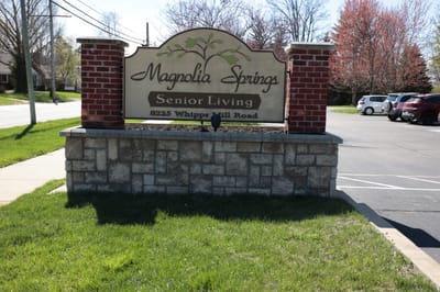 Signage for Magnolia Springs Senior Living