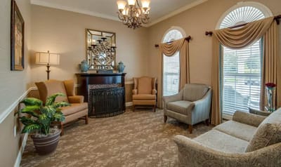 Common area with comfortable seating and natural light