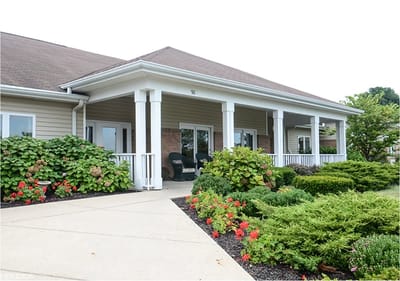 Exterior view of Autumn Glen with landscaped gardens