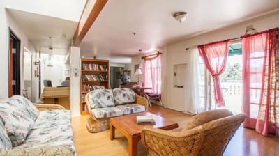 Bright common area with comfortable seating