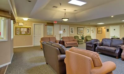 Interior common area with seating and decor