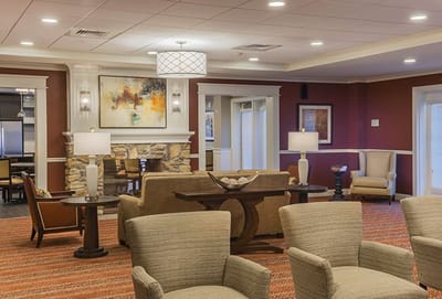 Interior common area with seating and decor