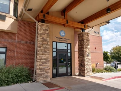 Entrance of Columbine Commons Assisted Living facility