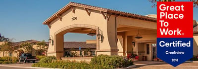 Exterior view of Creekview Health Center entrance