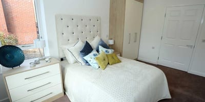 A well-decorated interior of a resident room