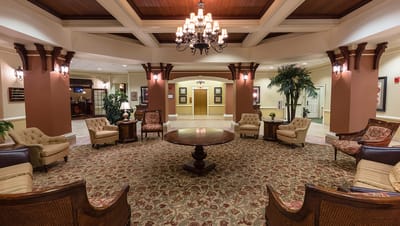 Interior common area with seating and decor