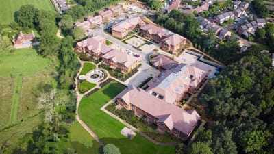 Aerial view of the Gradwell Park facility and grounds