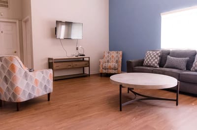 Cozy sitting area in a facility interior