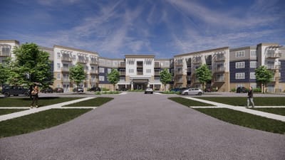 Exterior view of Hayden Grove Senior Living facility