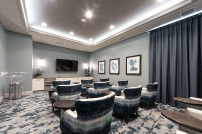 Interior common area with seating and decor