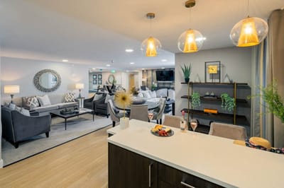 Common area with seating and refreshments