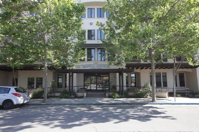 Exterior view of Merrill Gardens facility entrance