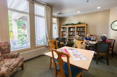 Residents engaged in an activity in a common area