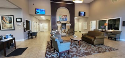 Interior view of a comfortable common area