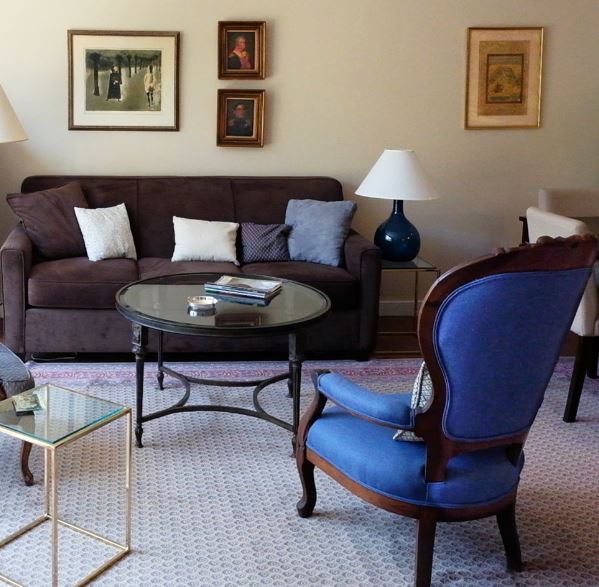 Bright common area with comfortable seating