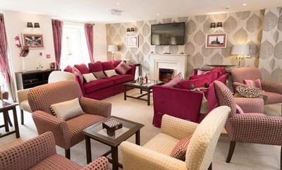 Cozy common area with comfortable seating and decor