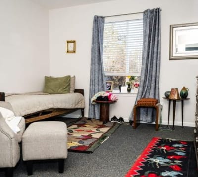 Cozy interior of a resident's room with furnishings