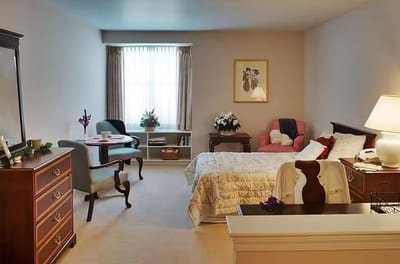 Cozy private resident room with furnishings