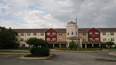 Exterior view of New Perspective Senior Living Silvis building
