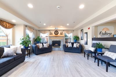 Common area with comfortable seating and decor