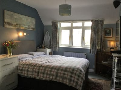 Cozy interior of a private resident room
