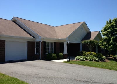 Exterior view of the facility building from the driveway