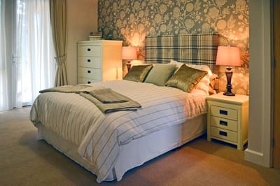 Cozy bedroom in a senior living facility