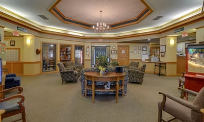 Interior common area with seating and decor