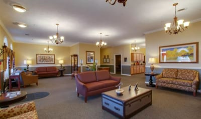 Common area with comfortable seating and decor