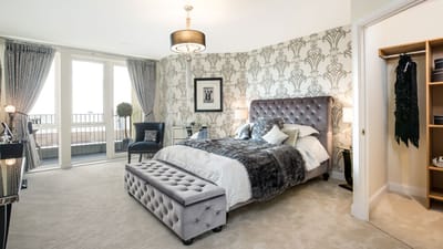 Stylish interior of a private resident room