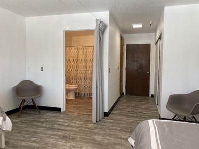 Private resident room with bathroom attached
