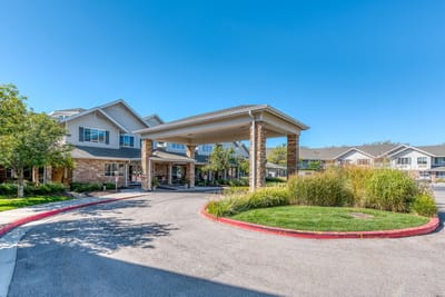 Entrance area of Solstice Senior Living at Sandy