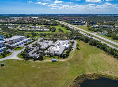 Aerial view of Somerset House at Oak Harbor