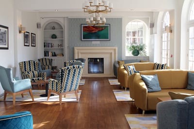 Bright and inviting lounge area with comfortable seating