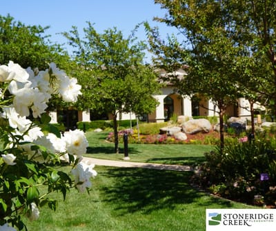 Beautiful garden at Stoneridge Creek Pleasanton