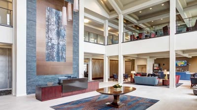 Bright and spacious common area with modern decor