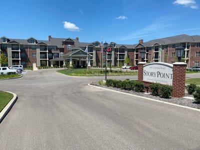 Exterior view of StoryPoint Collierville with entrance