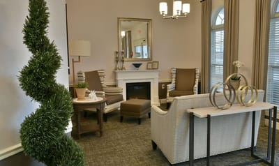Cozy common area with tasteful decor