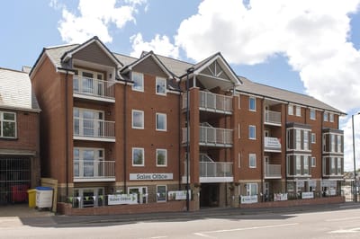 Exterior view of a retirement living facility